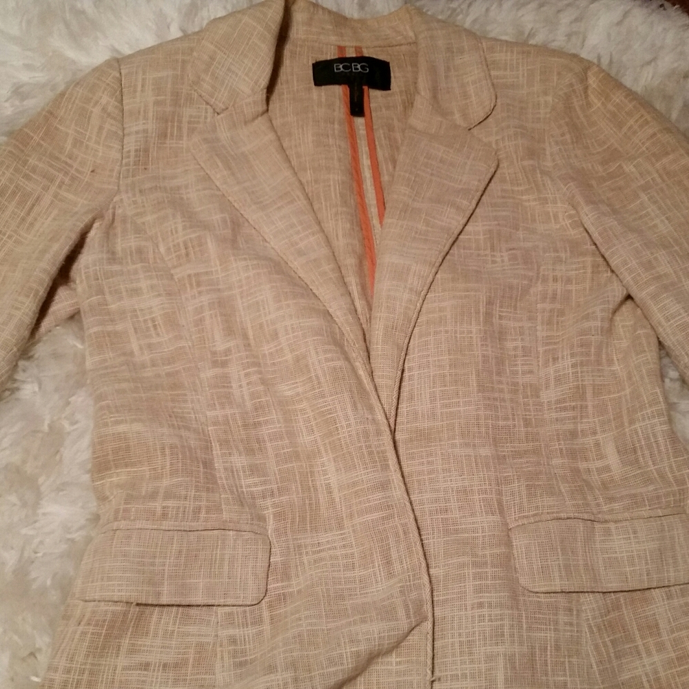 BCBG linen jacket